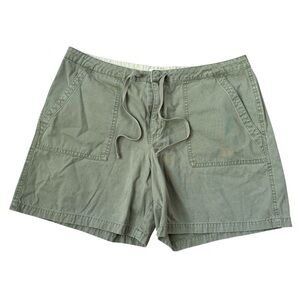 Old Navy Women’s Green Cargo‎ Shorts with Drawstring Waist Size 14
